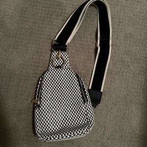 Checkered Cross Body